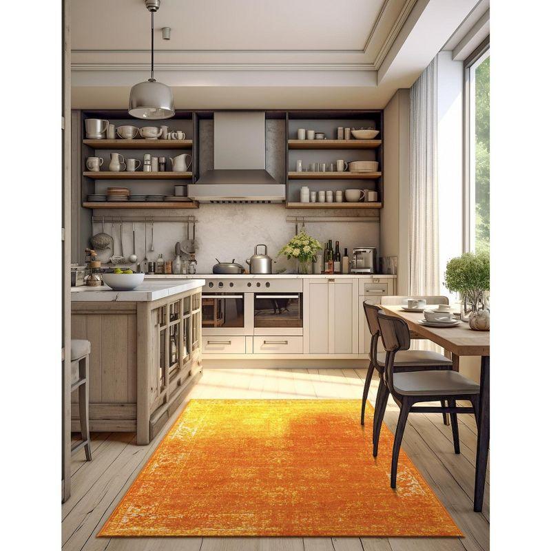 Unique Loom 7' 0 x 10' 0 Sofia Casino Orange Area Rug