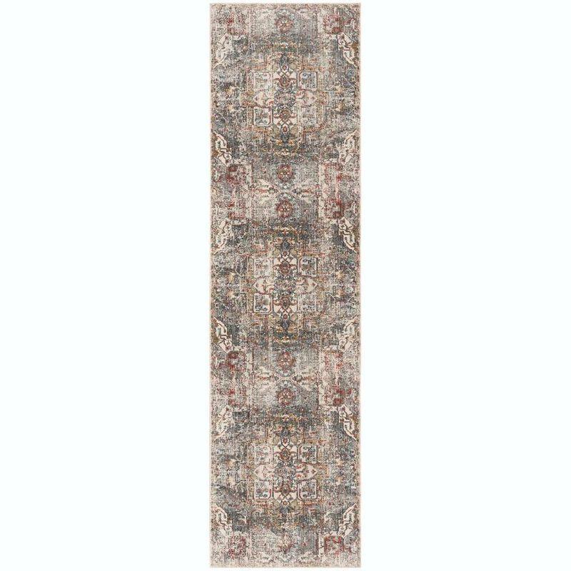 Vintage Persian VTP475 Power Loomed Indoor Runner Rug - Charcoal/Olive - 2'2"x8' - Safavieh.