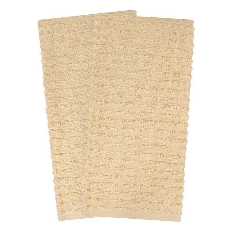 Latte Terry Cotton Kitchen Towel Set, 2-Pack