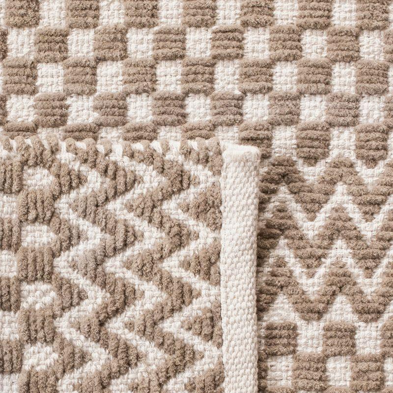 Boston BOS686 Flat Weave Indoor Accent Rug - Taupe - 3'x5' - Safavieh