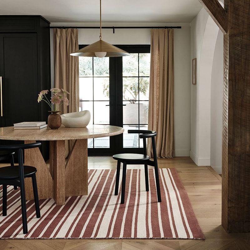Frenshe Interiors x Rugs USA Frenshe Interiors x Rugs USA Bowery Striped Wool Area Rug