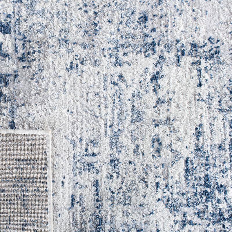 Amelia ALA700 Power Loomed Area Rug - Ivory/Navy - 3'x3' - Safavieh.