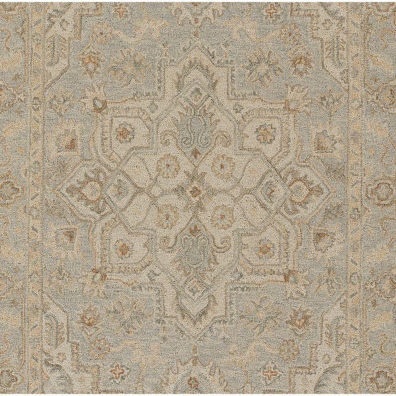 Momeni Pasha Medallion Area Rug Light Blue