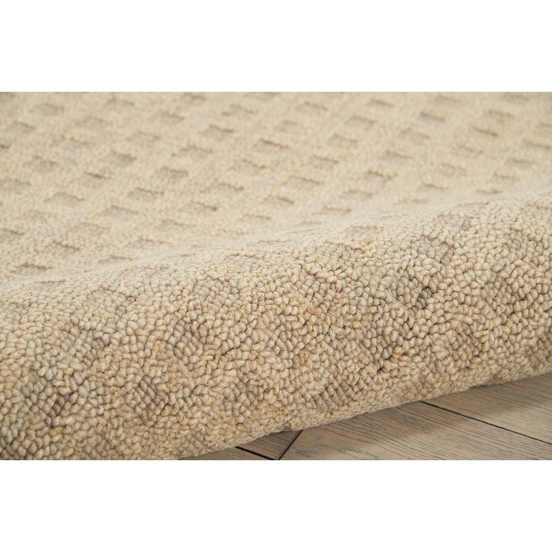 Nourison Perris Textured Indoor Area Rug Taupe 5' x 7'6"