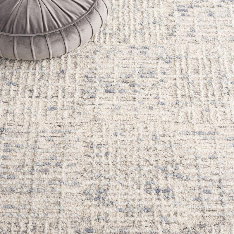 Abstract ABT275 Hand Tufted Indoor Area Rug - Light Blue/Ivory - 5'x8' - Safavieh