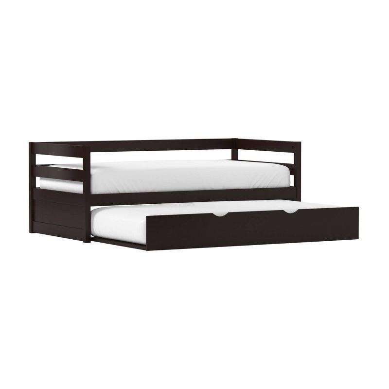 Twin Kids' Caspian Daybed with Trundle Chocolate - Hillsdale Furniture