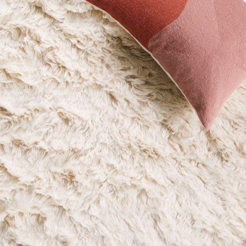 Flokati FLK150 Hand Tufted Indoor Area Rug - Ivory - 4'x6' - Safavieh