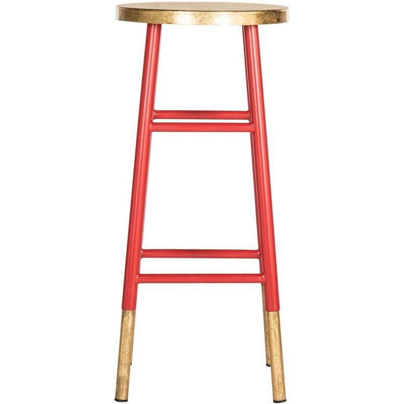 Emery Dipped Gold Leaf Bar Stool  - Safavieh