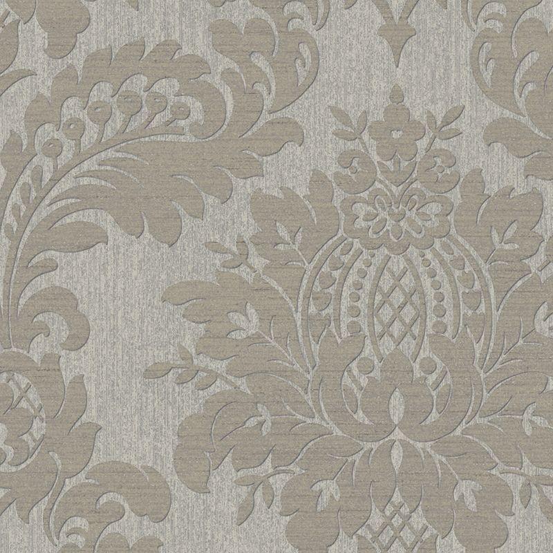 Archive Damask Taupe Wallpaper