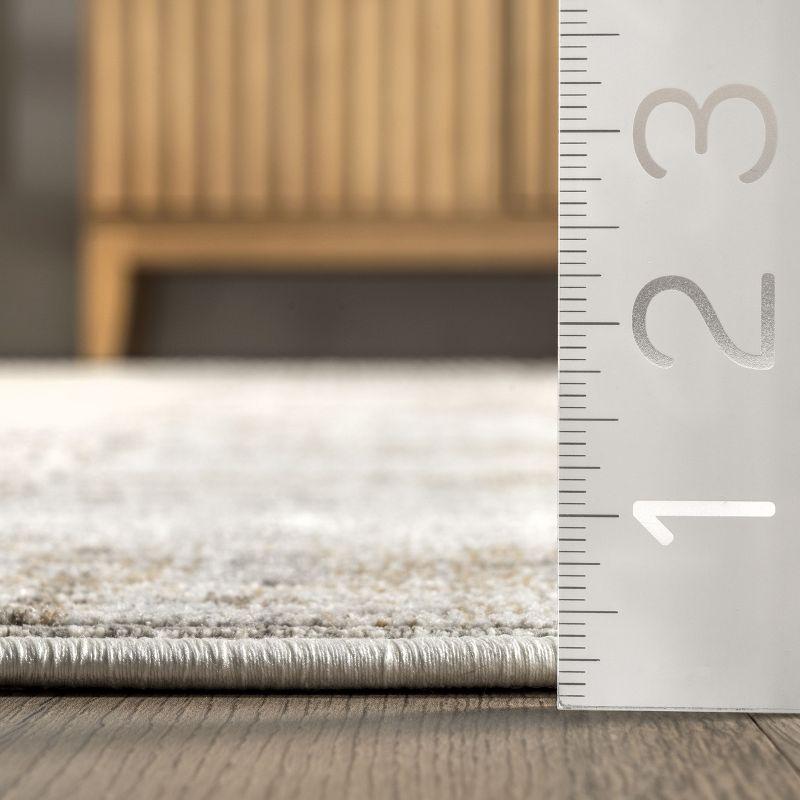 Nuloom Helene Abstract 5x8 Indoor Area Rug for Living Room Bedroom Dining Room Kitchen, Beige/Ivory