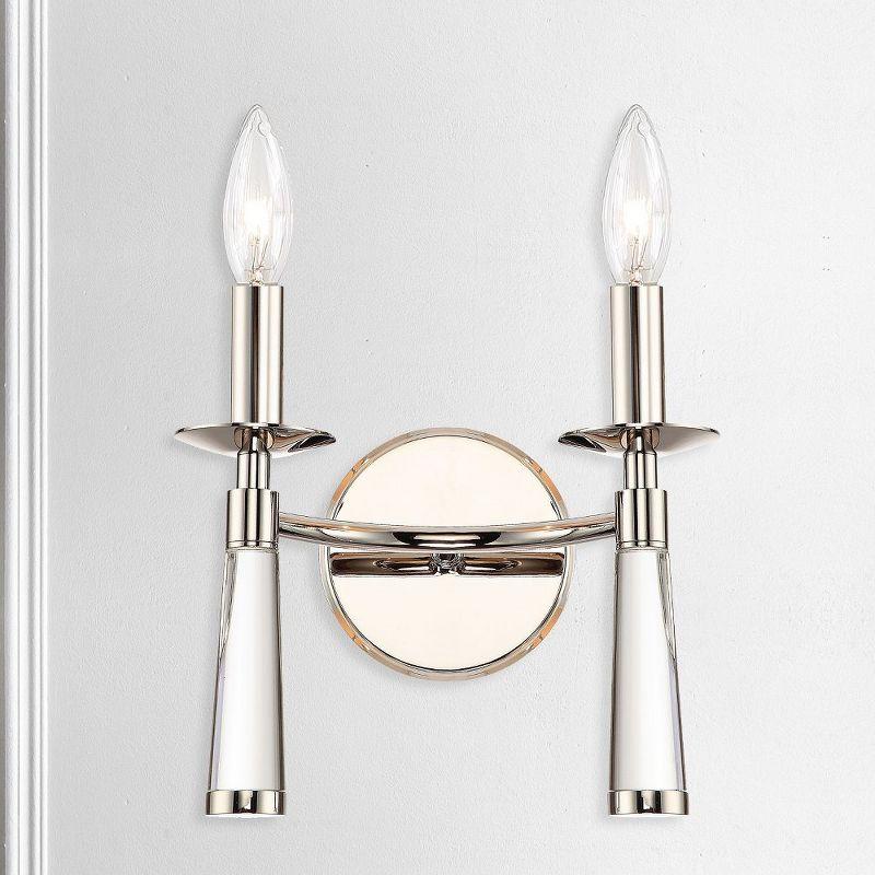 Crystorama Lighting Baxter 2 - Light Sconce in  Polished Nickel