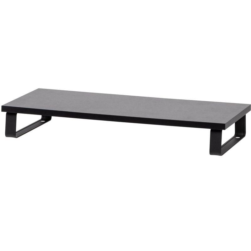 IRIS USA 1 Tier Computer Monitor Stand for Desk, Black