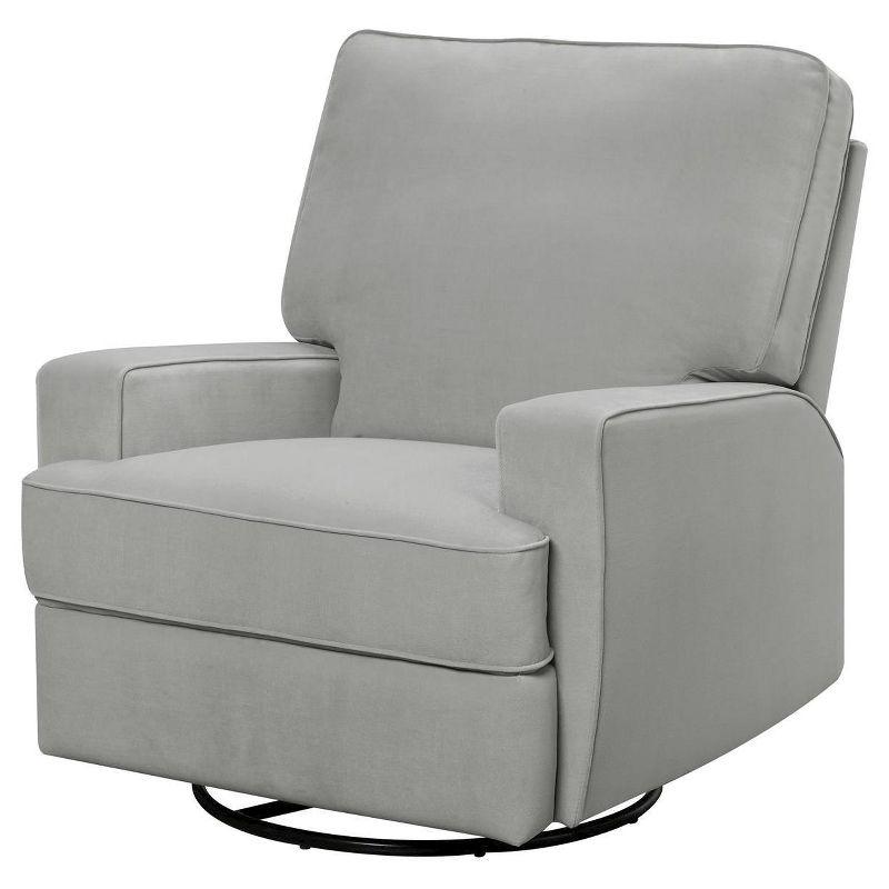 Luann Swivel Gliding Recliner Gray - Baby Relax