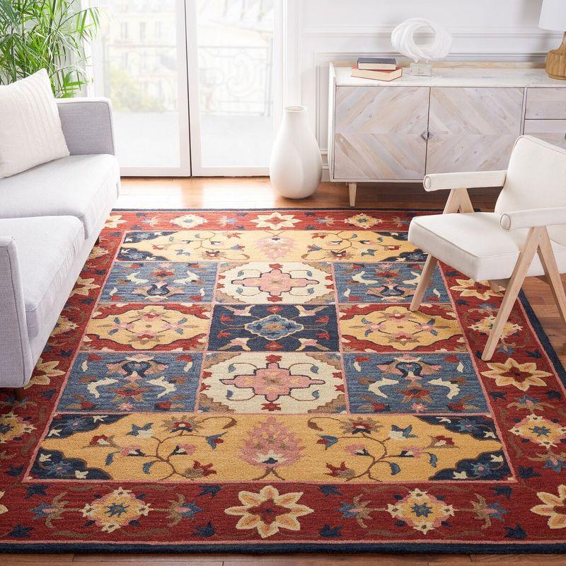 Aspen APN402 Hand Tufted Area Rug - Red/Gold - 8'x10' - Safavieh.