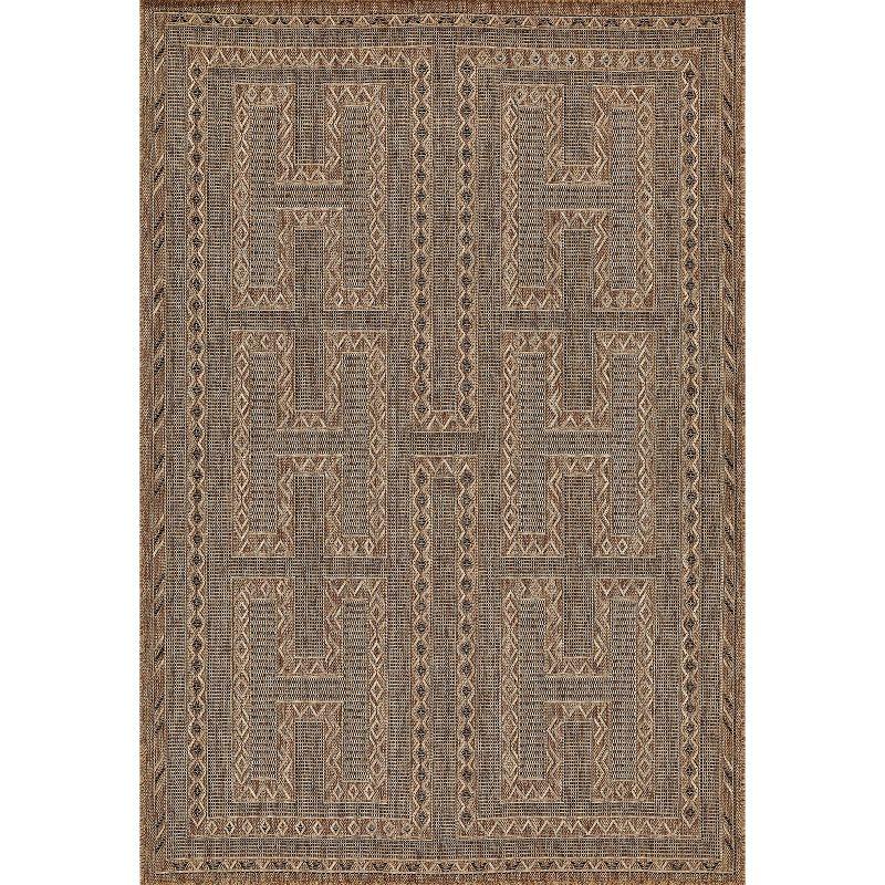 Momeni Hampton Gian Machine Loomed Indoor/Outdoor Rug Natural