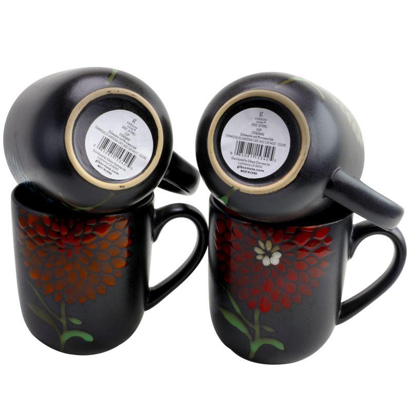 Gibson Home 4 Piece 16 oz. Assorted Mug Set