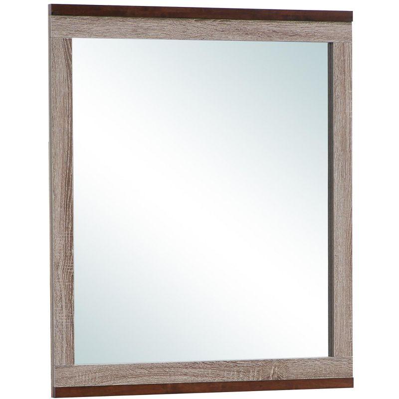 Passion Furniture 32 in. x 39.5 in. Classic Rectangle Framed Dresser Mirror