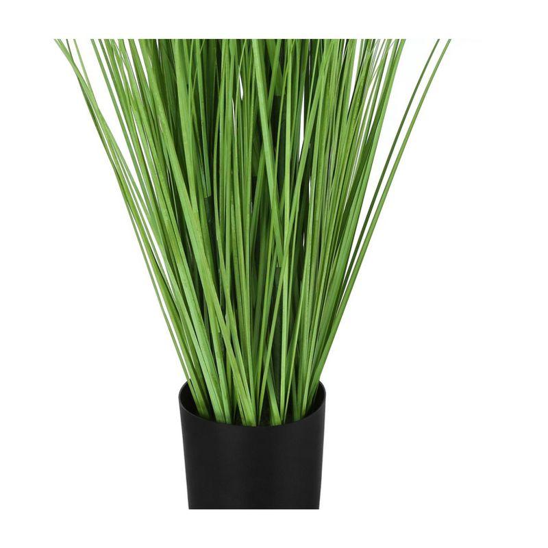 Monarch Specialties Artificial Plant 47 inch Tall Grass Tree Indoor Faux Fake Floor Greenery Potted Real Touch Decorative Green Grass Black Pot