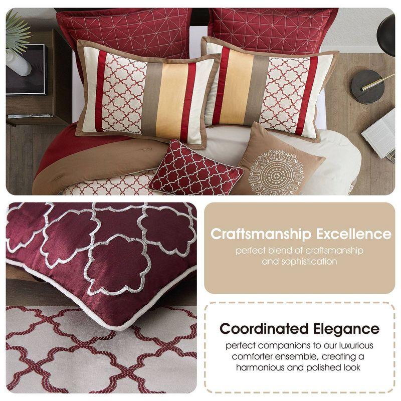 Nanshing America, Inc Avalon Microfiber Modern & Contemporary 8 Piece Comforter Set