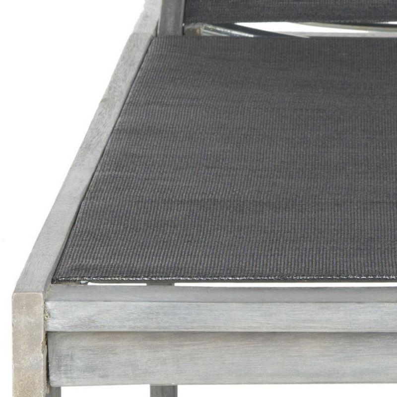 Manteca Lounge Chair - Outdoor - PAT6708 - Ash Grey/Black -Safavieh