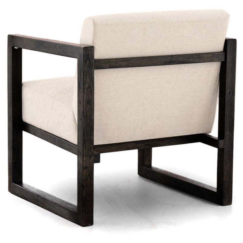 Signature Design by Ashley Alarick Accent Chair Cream: Upholstered Wooden Legs, Vintage Style