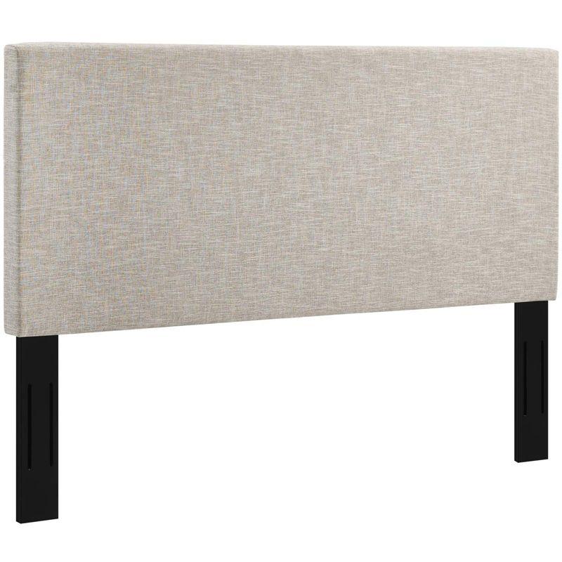 Elegant Beige Linen Upholstered King/Cal King Headboard