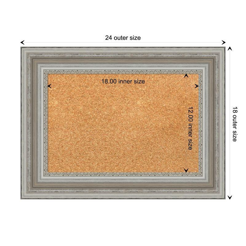 Amanti Art Parlor Framed Corkboard, Natural Cork