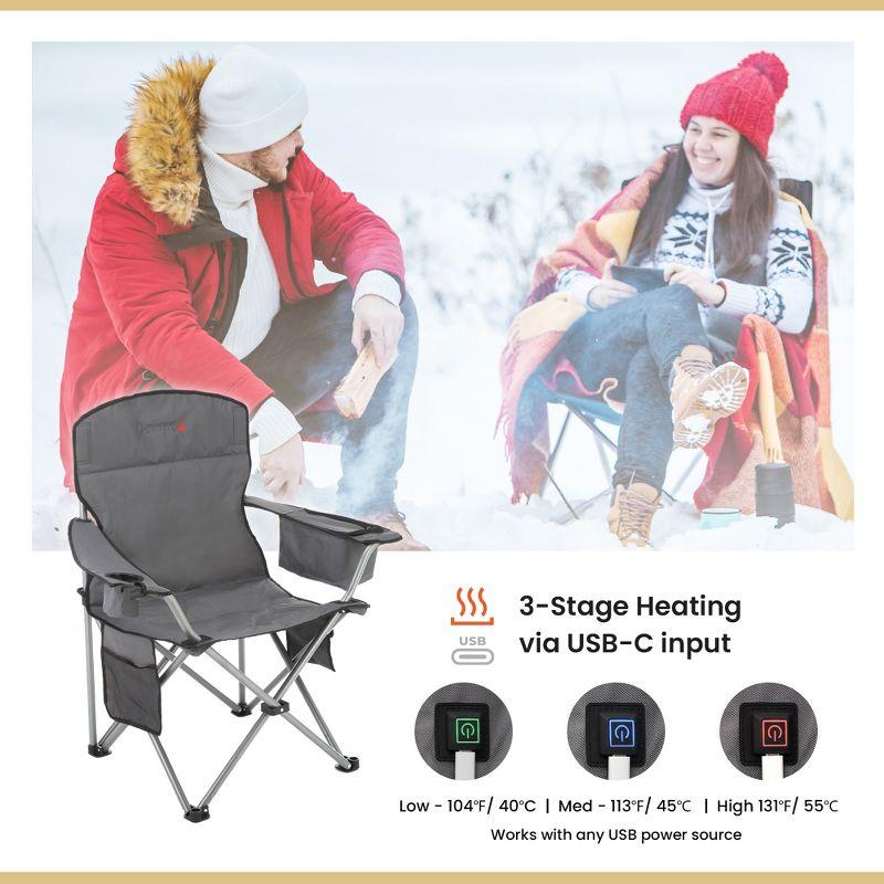 Folding Camping Chair with Cushions