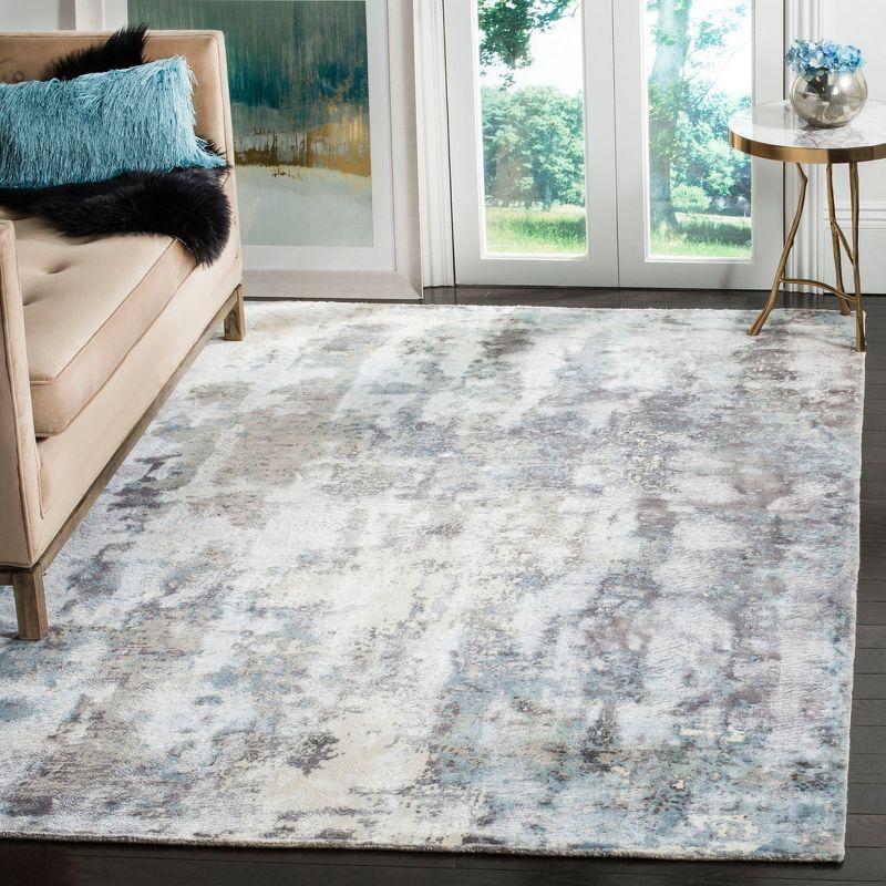 Mirage MIR724 Hand Loomed Indoor Area Rug - Ivory/Blue - 6'x9' - Safavieh.