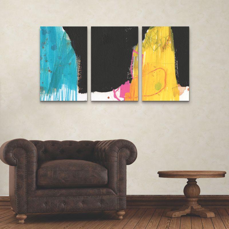 Jennifer Goldberger Abstract Multicolor Canvas Wall Art Set