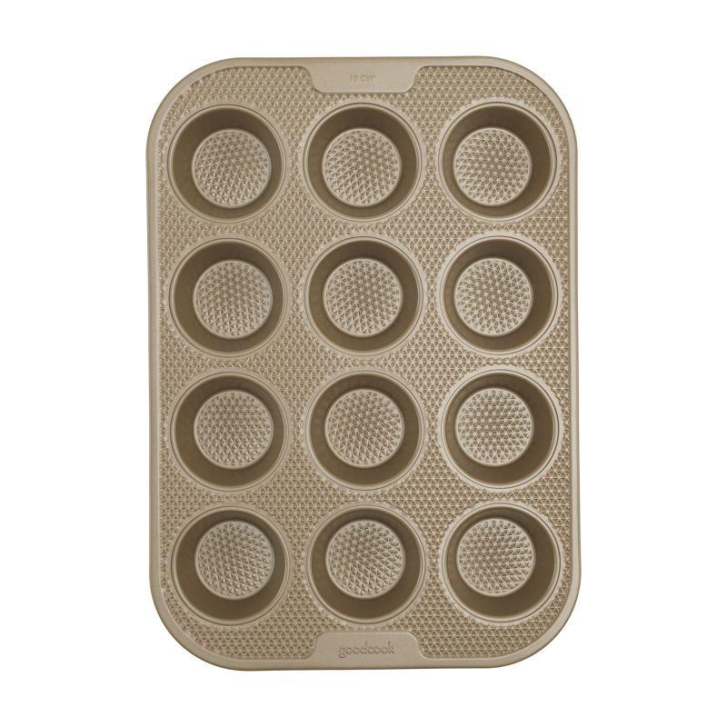 GoodCook 12-Cup Nonstick Carbon Steel Muffin Pan