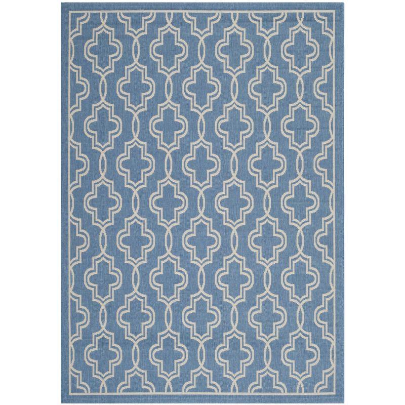 Martha Stewart Collection - MSR4274 - Indoor Power Loomed Area Rugs - Blue/Beige - 5'3"x7'7"