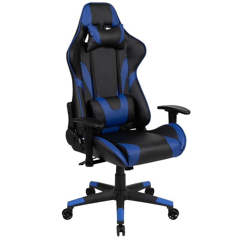 X20 Blue LeatherSoft Ergonomic Reclining Gaming Chair