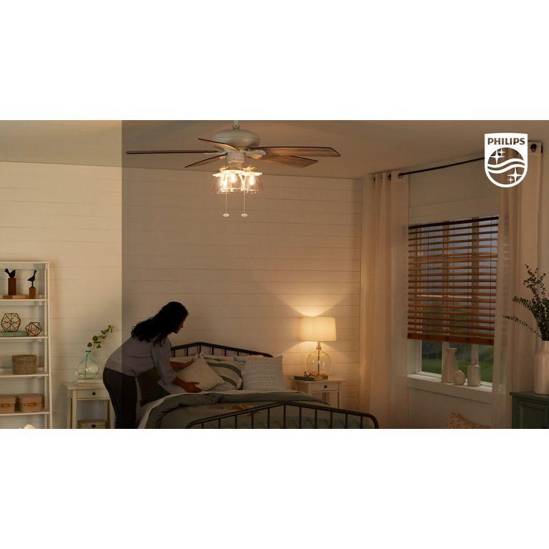 Philips UltraDef LED 60W Frosted Daylight A19 4P: Energy Star Certified Dimmable Light Bulbs, 800 Lumens, 13.7-Year Life