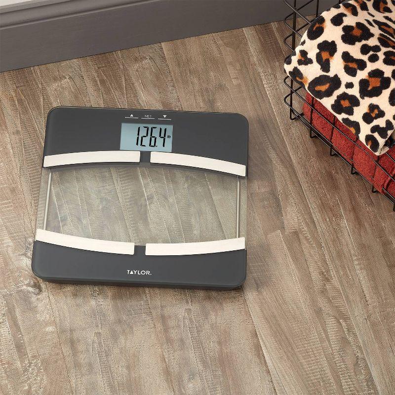 Taylor Black and Stainless Steel Digital Body Composition Scale