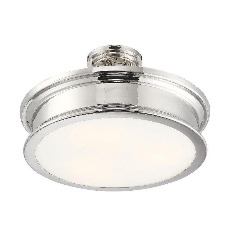 Savoy House Watkins 3 - Light Semi-Flush Mount in  Classic Bronze