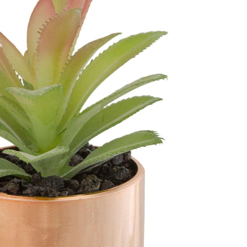 5'' Faux Aloe Plant in Stone Pot