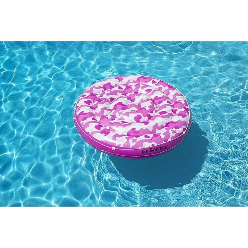 Swimline Camo Print Island Inflatable Swimming Pool Float 64"