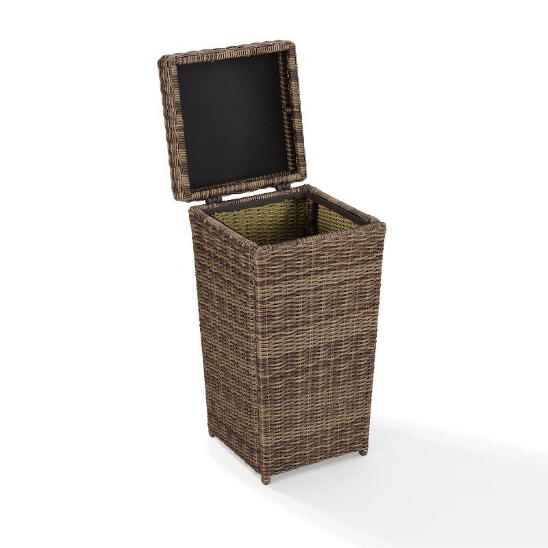 Bradenton Outdoor Wicker Trash Can - Crosley