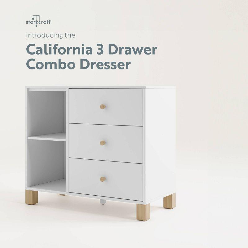 California 3 Drawer Combo Dresser