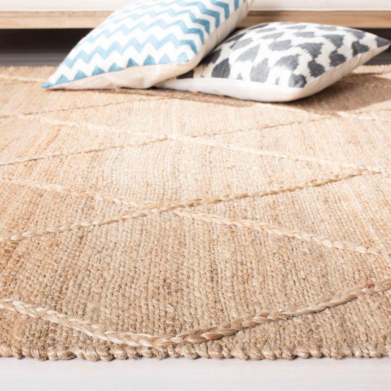 Natural Fiber NF107 Hand Woven Indoor Area Rug - Natural - 4'x4' - Safavieh