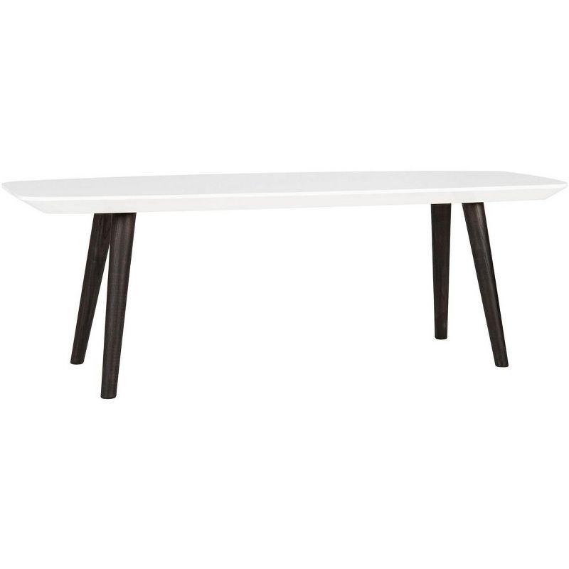 Josiah Coffee Table - White/Dark Brown - Safavieh