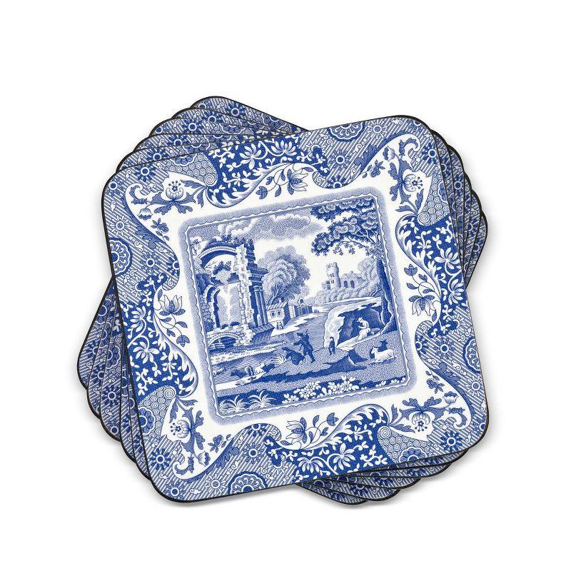 Blue and White Italian Countryside Coasters Set of 6