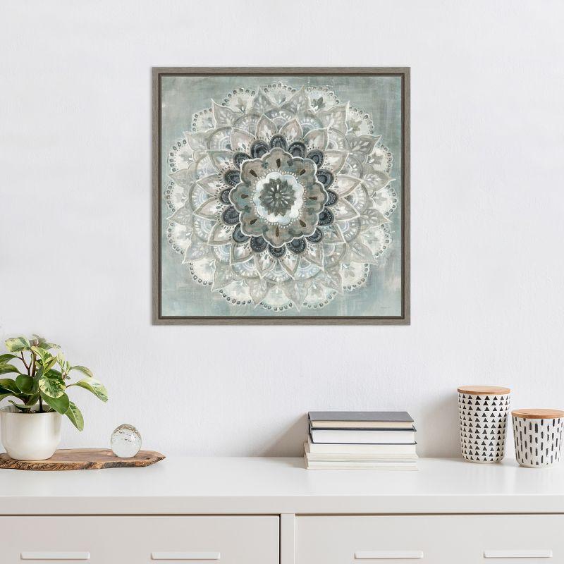 Amanti Art Sunburst Neutral by Danhui Nai Framed Canvas Wall Art