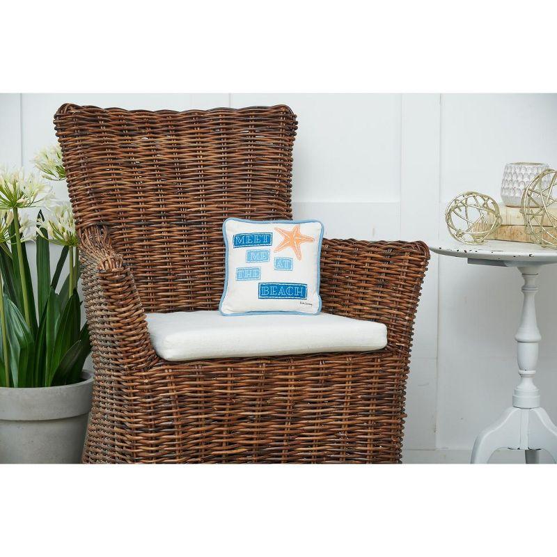 C&F Home Starfish At The Beach Printed and Applique Throw Pillow