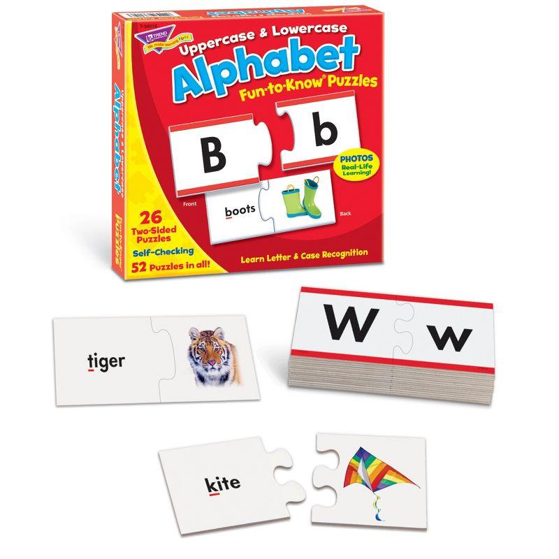 TREND Uppercase & Lowercase Alphabet Fun-to-Know® Puzzles
