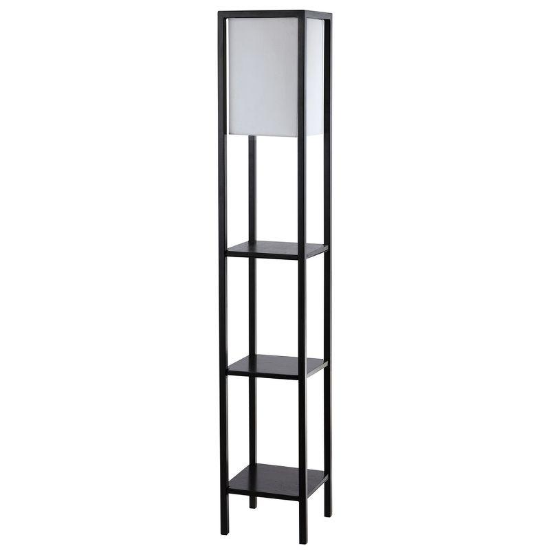 Rista Shelf Floor Lamp - FLL4044 - Black - Safavieh