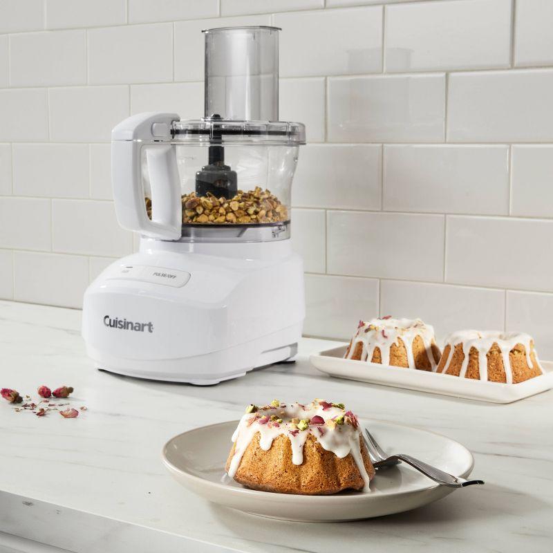 Cuisinart 7 Cups 350W Core Food Processor White FP-7: 3-Year Warranty, Shredder, Chops, Purees, Dishwasher-Safe