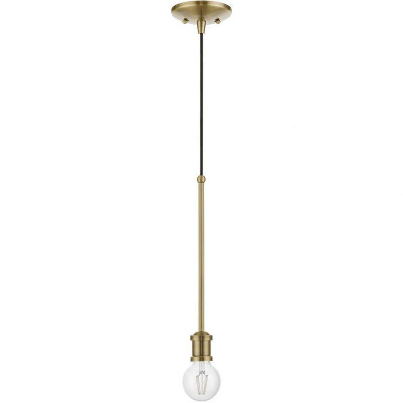 Livex Lighting Lansdale 1 - Light Pendant in  Antique Brass