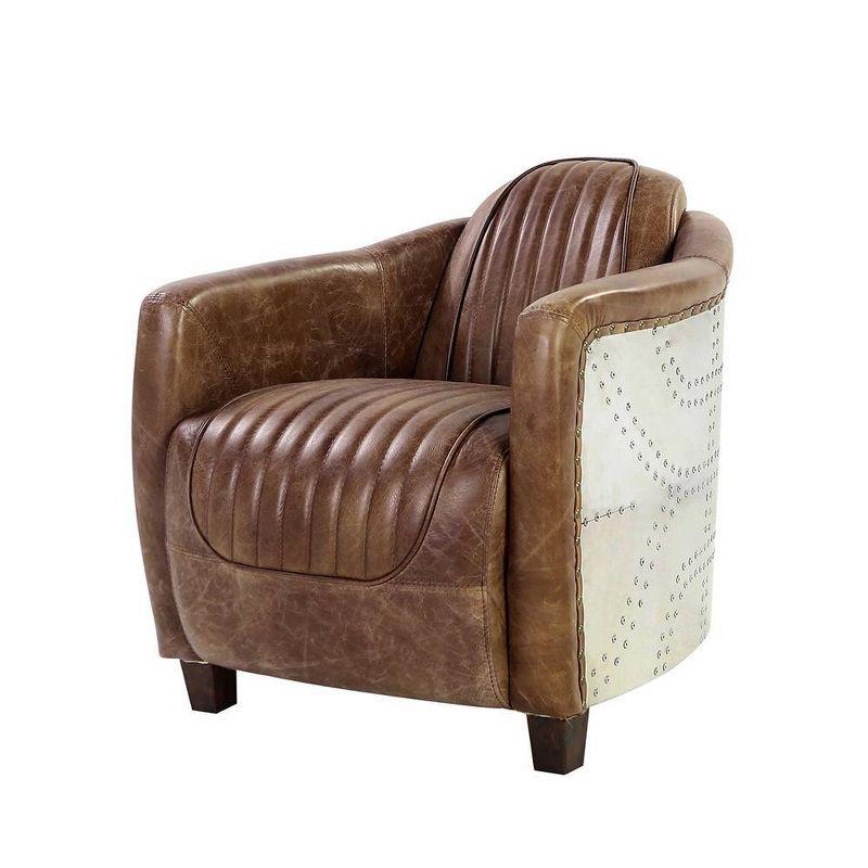 Brancaster Leather Barrel Chair